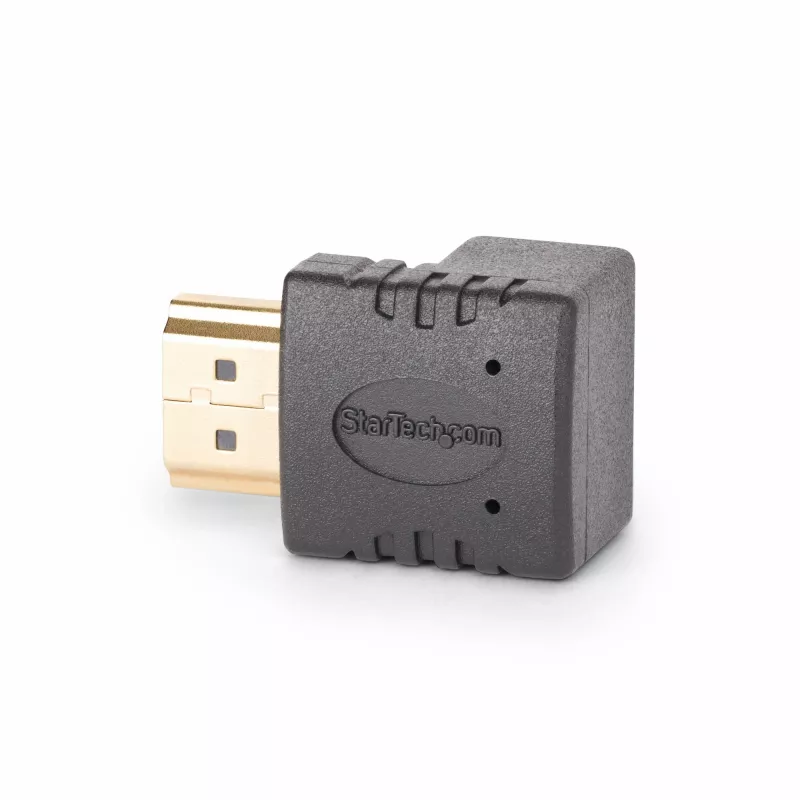 StarTech.com allanurga HDMI 2.0 adapter, isane-emane, vertikaalne 90-kraadine nurga all HDMI-pordi säästja, 4K 60 Hz, kiire HDMI-pistiku pikendus, M/F