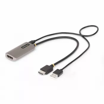 StarTech.com 0,3m HDMI–DisplayPort adapterkaabel, 8K 60Hz, aktiivne HDMI 2.1 to DP 1.4 videomuundur, toide USB kaudu, kaabel kaasas