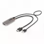 StarTech.com 0,3m HDMI–DisplayPort adapterkaabel, 8K 60Hz, aktiivne HDMI 2.1 to DP 1.4 videomuundur, toide USB kaudu, kaabel kaasas