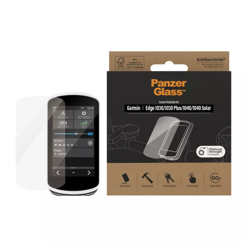 PanzerGlass ekraanikaitse Garmin Edge 1030 1040 peegeldusvastane karastatud klaas