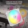 Ventilaator Corsair RS120 ARGB 12 cm Valge 420-2100 RPM