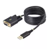StarTech.com 6,6 jala (2 m) USB-nullmodemi jadaadapteri kaabel, COM-i säilitus, FTDI, USB-A – DB9 RS232, vahetatavad DB9 kruvid/mutrid, Windows/macOS/Linux
