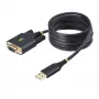 StarTech.com 6,6 jala (2 m) USB-nullmodemi jadaadapteri kaabel, COM-i säilitus, FTDI, USB-A – DB9 RS232, vahetatavad DB9 kruvid/mutrid, Windows/macOS/Linux