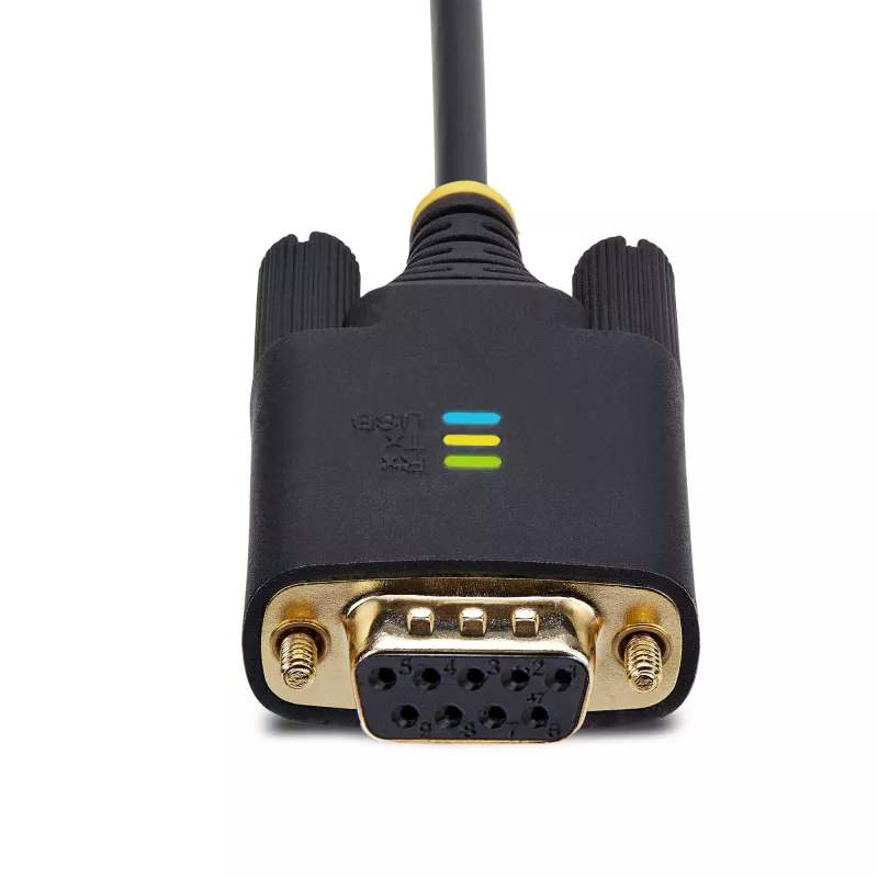 StarTech.com 6,6 jala (2 m) USB-nullmodemi jadaadapteri kaabel, COM-i säilitus, FTDI, USB-A – DB9 RS232, vahetatavad DB9 kruvid/mutrid, Windows/macOS/Linux