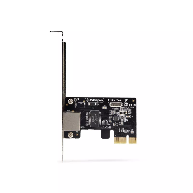 StarTech.com 1-pordine Gigabit PCIe võrguadapter, 10/100/1000Mbps PCI Express LAN-kaart, NIC, Realtek RTL8111H, töötab Windowsi ja Linuxiga, TAA-le vastav