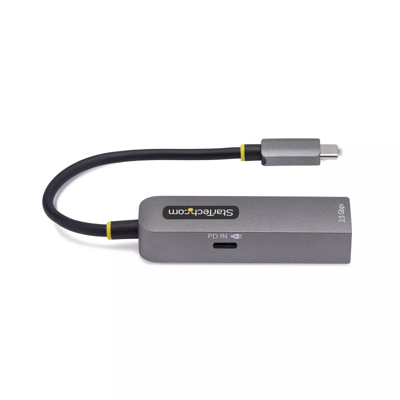 StarTech.com 2,5GbE USB-C Etherneti adapter, 100 W PD läbivool, NBASE-T NIC, USB 3.0 USB-C 2,5/1G mitme kiirusega võrk, Thunderboltiga ühilduv, Windows ja Mac