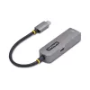 StarTech.com USB-C Etherneti adapter, NIC, 100 W PD läbipääs, USB 3.0 USB-C 1 Gbps mitme kiirusega võrguadapter, Thunderbolti ühilduv, Windows ja Mac