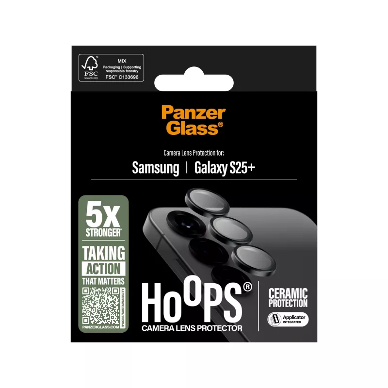 Kaamera objektiivi kaitse PanzerGlass Samsung Galaxy S25+ kriimustus- ja löögikindel
