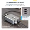 StarTech.com 4-pordiline mitme seadme USB-C laadija, 240 W kokku, üksik port 140 W EPR, PD 3.1, kruvilukustuvad pordid, nõupidamisruumid, kronstein pinnale paigaldamiseks kaasas