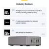 StarTech.com 4-pordiline mitme seadme USB-C laadija, 240 W kokku, üksik port 140 W EPR, PD 3.1, kruvilukustuvad pordid, nõupidamisruumid, kronstein pinnale paigaldamiseks kaasas