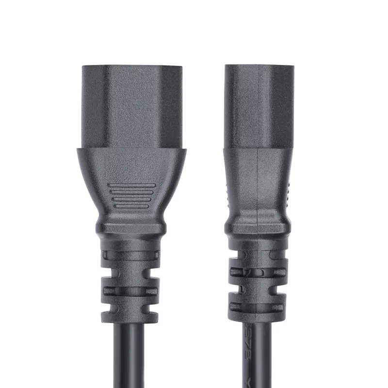 StarTech.com 4,5m (15ft) pikendusjuhe, C14-C13 PDU toitejuhe, 15A 250V, 14AWG, vahelduvvoolu toitekaabel PDU/toiteploki jaoks, KEMA-KEUR sertifitseeritud