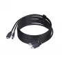 StarTech.com 10ft (3m) HDMI ja USB 5Gbps KVM kaabel, 4K 60Hz, HDMI 2.0 ja USB kombinatsioonkaabel KVM lülititele