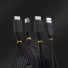 StarTech.com 10ft (3m) HDMI ja USB 5Gbps KVM kaabel, 4K 60Hz, HDMI 2.0 ja USB kombinatsioonkaabel KVM lülititele