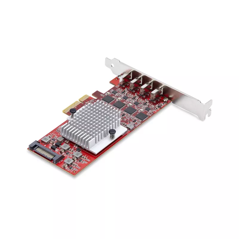 StarTech.com 4-pordiline USB USB-C PCIe-kaart, USB 3.2 10 Gbps, USB-C PCI Express-laienduskaart, 4 sõltumatut USB-kontrollerit, Windows/Linux/macOS, TAA-ühilduv
