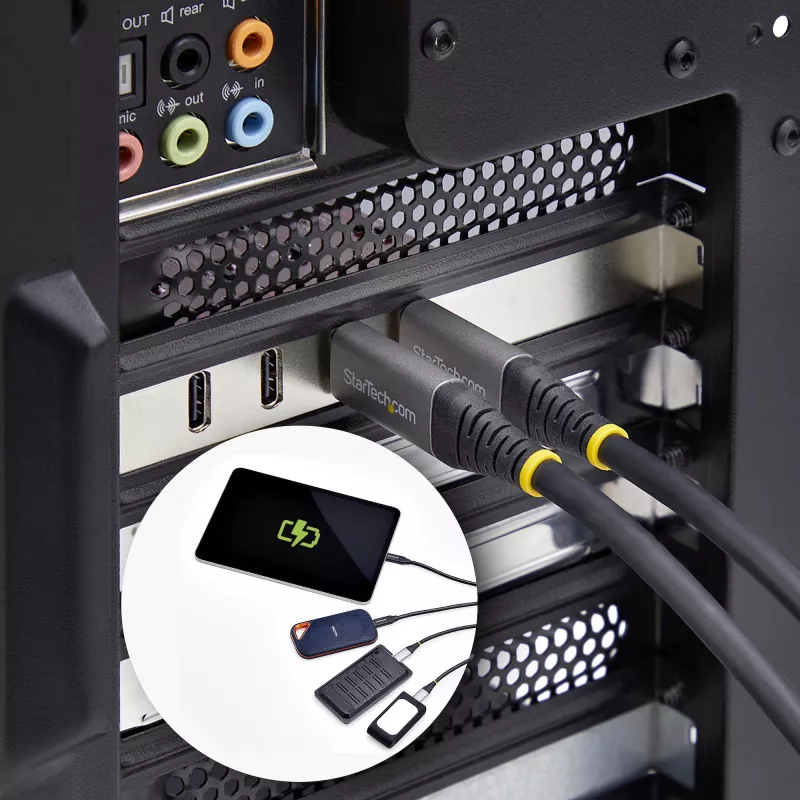 StarTech.com 4-pordiline USB USB-C PCIe-kaart, USB 3.2 10 Gbps, USB-C PCI Express-laienduskaart, 4 sõltumatut USB-kontrollerit, Windows/Linux/macOS, TAA-ühilduv