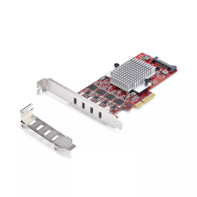 StarTech.com 4-pordiline USB USB-C PCIe-kaart, USB 3.2 10 Gbps, USB-C PCI Express-laienduskaart, 4 sõltumatut USB-kontrollerit, Windows/Linux/macOS, TAA-ühilduv