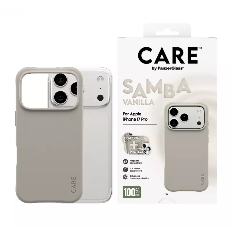 Cover PanzerGlass CARE by moodne ümbris Samba Vanilla MagSafe iPhone 17 Pro
