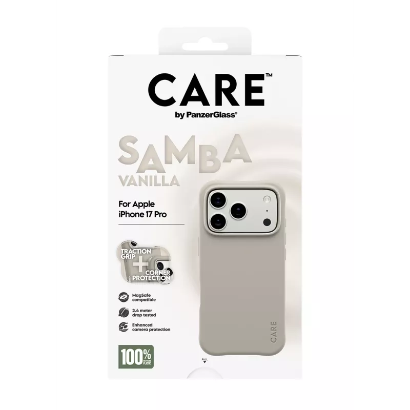 Cover PanzerGlass CARE by moodne ümbris Samba Vanilla MagSafe iPhone 17 Pro