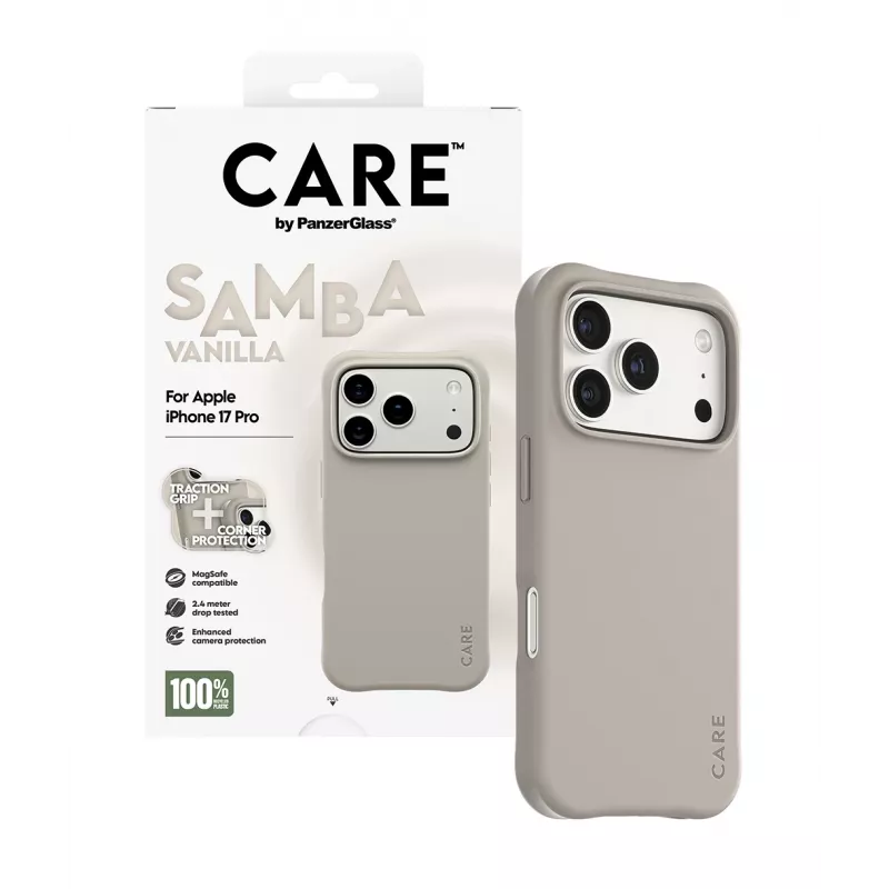 Cover PanzerGlass CARE by moodne ümbris Samba Vanilla MagSafe iPhone 17 Pro