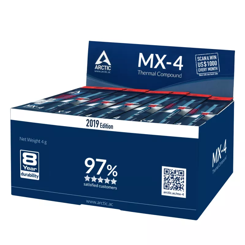 ARCTIC MX-4 (4 g) Edition 2019 – kõrge jõudlusega termopasta