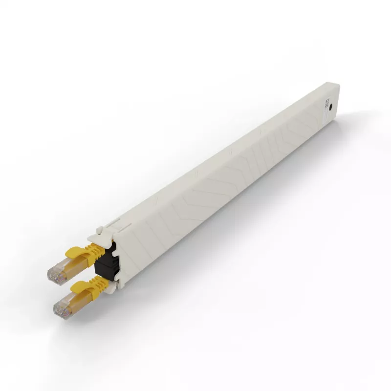 Võrgukaabel PATCHBOX CONEX8UTPYL RJ-45 Cat6a 0,8 m kollane