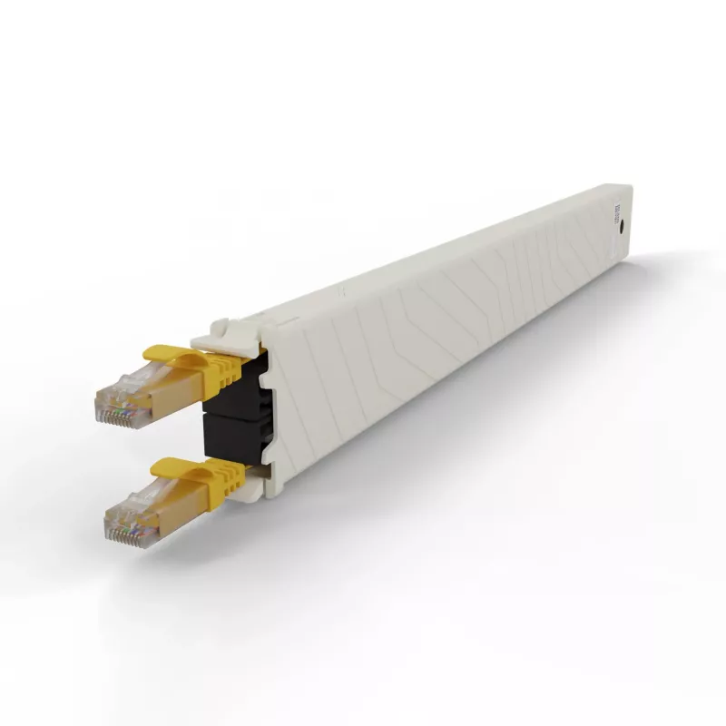 Võrgukaabel PATCHBOX CONEX8UTPYL RJ-45 Cat6a 0,8 m kollane