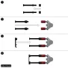 Kaablihalduspaneel PATCHBOX Patchcatch Solo 24-Pack Must Punane