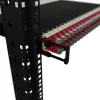 Kaablihalduspaneel PATCHBOX Patchcatch Solo 24-Pack Must Punane