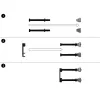 Kaablihalduspaneel PATCHBOX Patchcatch Solo 24-Pack Must Punane