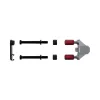 Kaablihalduspaneel PATCHBOX Patchcatch Solo 24-Pack Must Punane