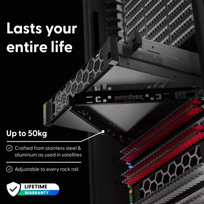 Paigaldustööriist PATCHBOX PBXEXE2 Must Alumiinium Roostevaba teras 48,3 cm