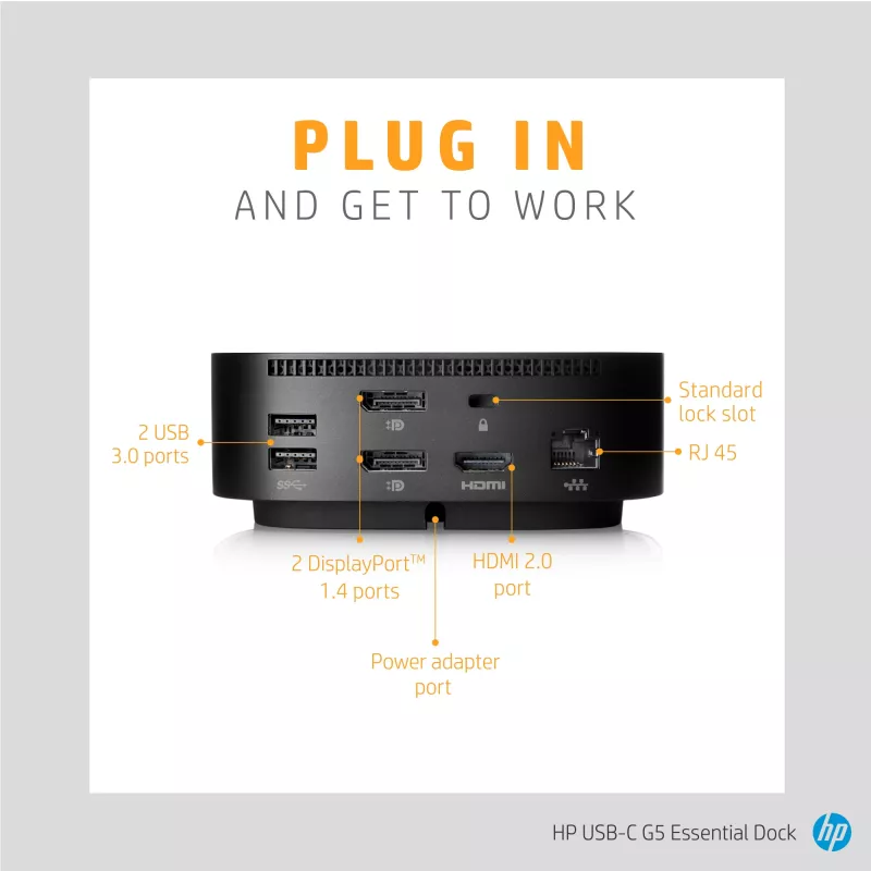 Dokkimisjaam HP USB-C G5 Essential Dock