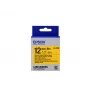 Epson Label Cartridge Strong Adhesive LK-4YBW Must/kollane 12mm (9m)