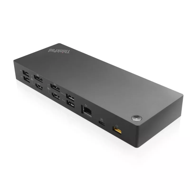 Lenovo 40AF0135UK sülearvuti dokk/pordireplikaator, juhtmega USB 3.2 Gen 1 (3.1 Gen 1) USB-C, must