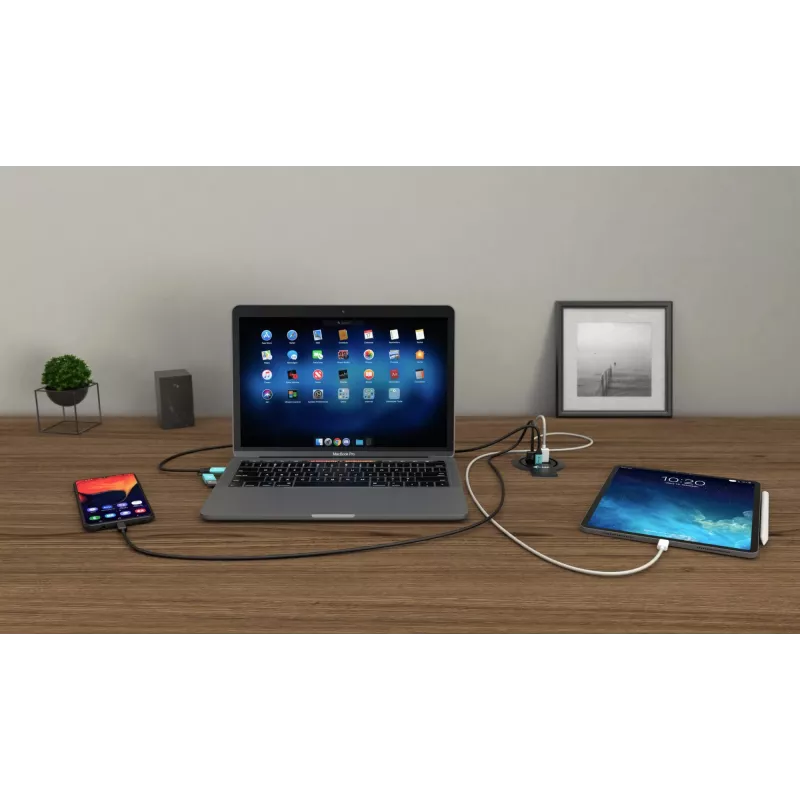 Laadija i-tec Built-in Desktop Fast Charger USB-C PD 3.0 + 3x USB 3.0 QC3.0 96 W
