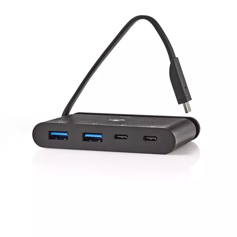 Nedis TCARF250BK USB 3.2 Gen 1 USB-C jaotur must