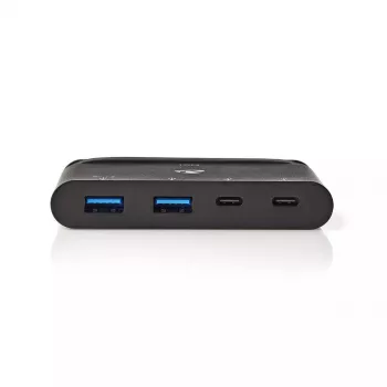 Nedis TCARF250BK USB 3.2 Gen 1 USB-C jaotur must