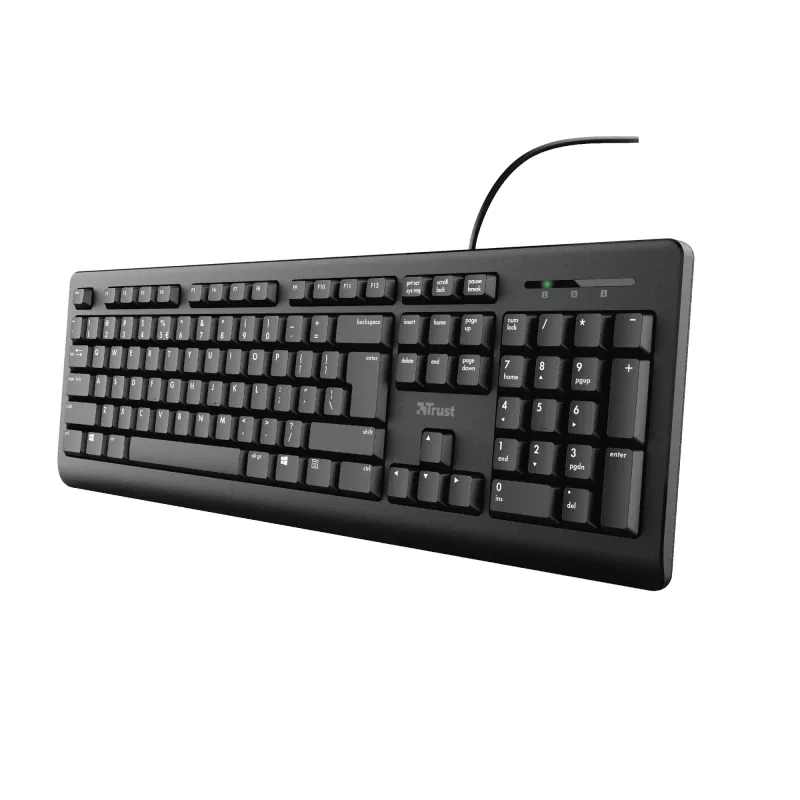 Trust TK-150 klaviatuur kontor USB QWERTZ saksa must