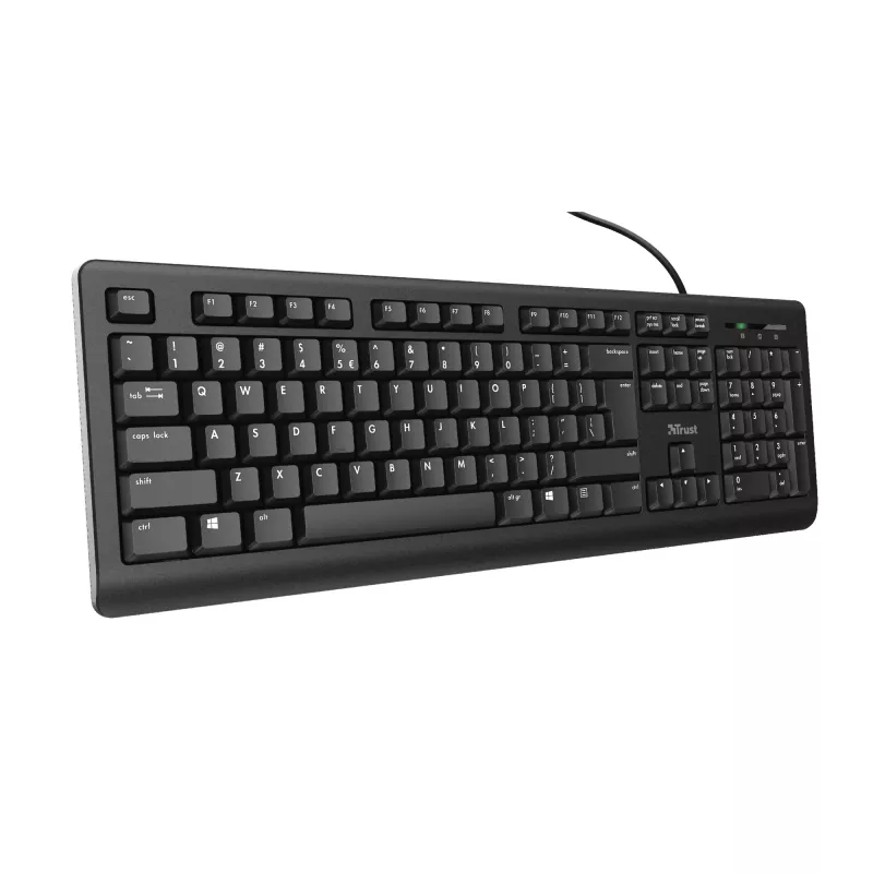 Trust TK-150 klaviatuur kontor USB QWERTZ saksa must
