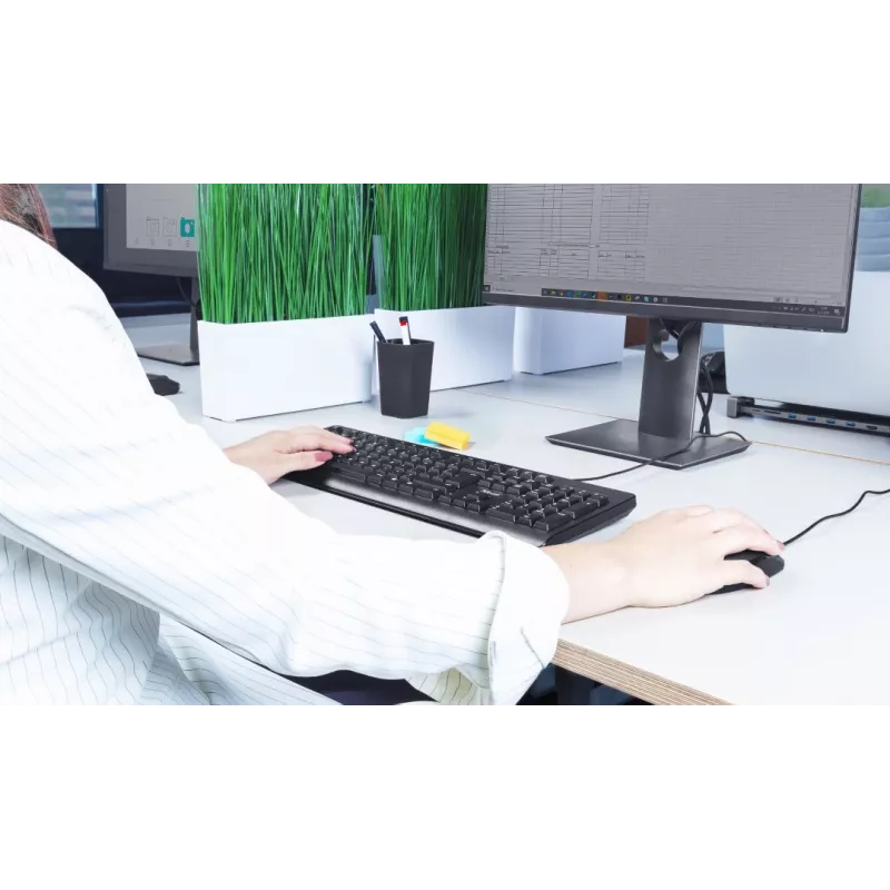 Trust TK-150 klaviatuur kontor USB QWERTZ saksa must