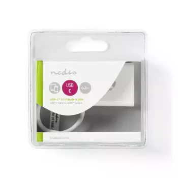 USB-graafikaadapter Nedis CCGB64651WT02 3840 x 2160 pikslit Valge