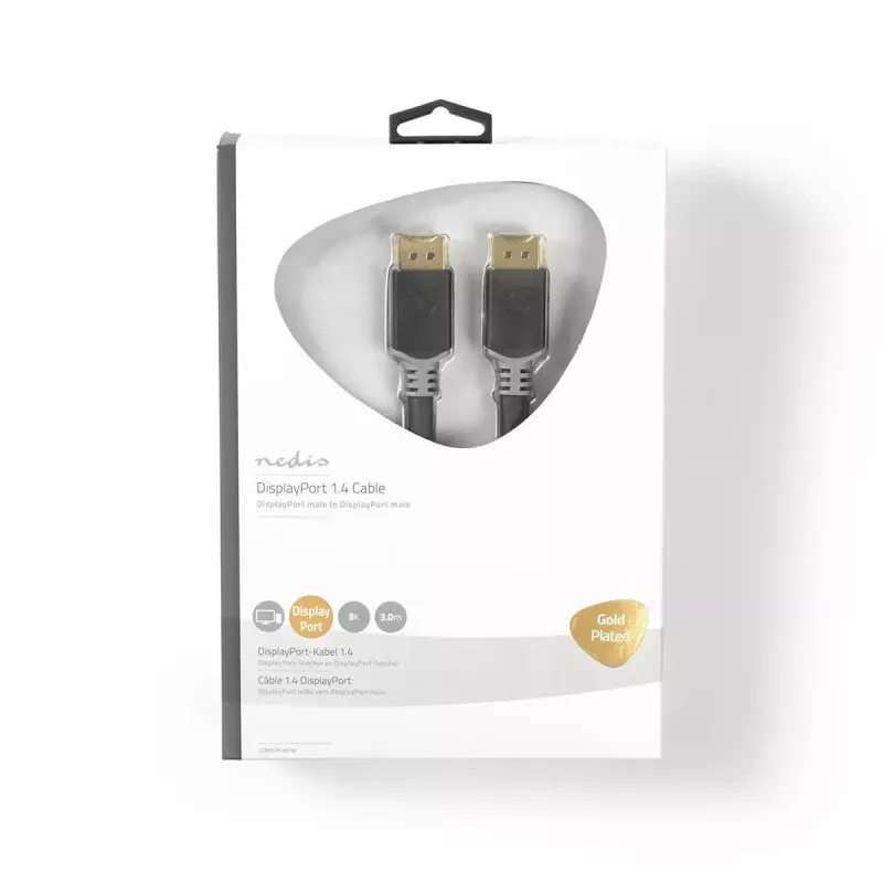 DisplayPort-kaabel Nedis CCBW37014AT30 3 m DisplayPort-ist DisplayPort-i