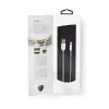 Mobiiltelefonikaabel Nedis CCTB39300AL10 Alumiinium 1 m USB A Lightning