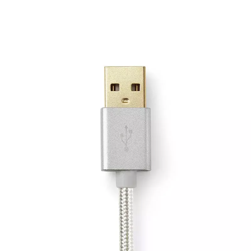 Mobiiltelefonikaabel Nedis CCTB39300AL10 Alumiinium 1 m USB A Lightning