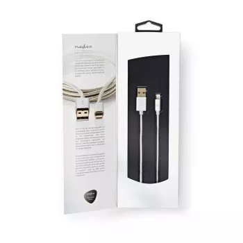 Mobiiltelefoni kaabel Nedis CCTB39300AL30 Alumiinium 3 m USB A Lightning