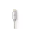 Mobiiltelefoni kaabel Nedis CCTB39300AL30 Alumiinium 3 m USB A Lightning