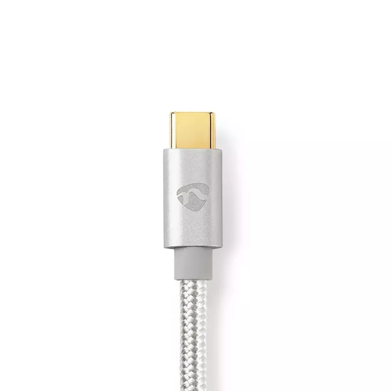 Lightning-kaabel Nedis CCTB39650AL10 1 m Alumiinium USB-C
