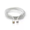 Lightning-kaabel Nedis CCTB39650AL20 2m USB C Alumiinium