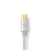 Lightning-kaabel Nedis CCTB39650AL20 2m USB C Alumiinium