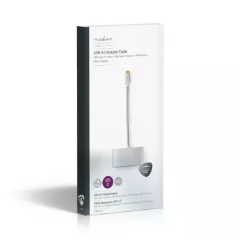 Sülearvuti dokk Nedis CCTB64760AL02 Alumiinium 0,2 m kaabel 5 Mbit/s